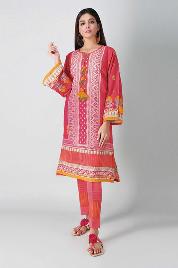 Khaadi Ilk20402 Pink Winter Collection 2020